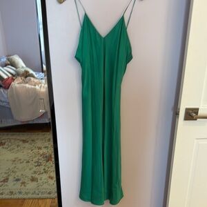 Elegant Green Slip Dress